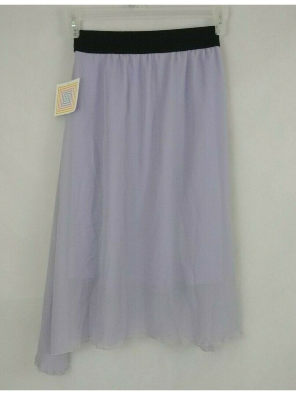 NWT LuLaRoe Lola Semi-Sheer Lavender Skirt Size XS